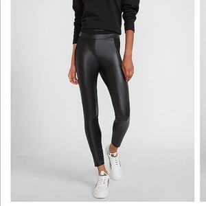 Faux leather leggings